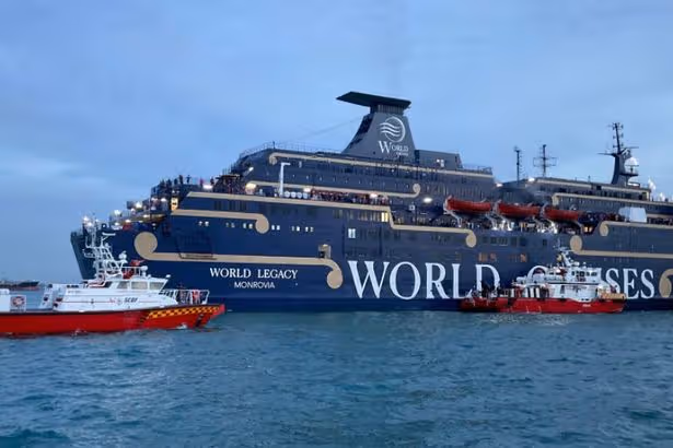 Fire rips through World Legacy Cruise ship as one killed and hundreds evacuated