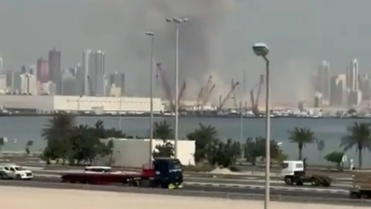 Iran strikes US military base in Bahrain as explosions heard across Gulf | Israel-Iran conflict