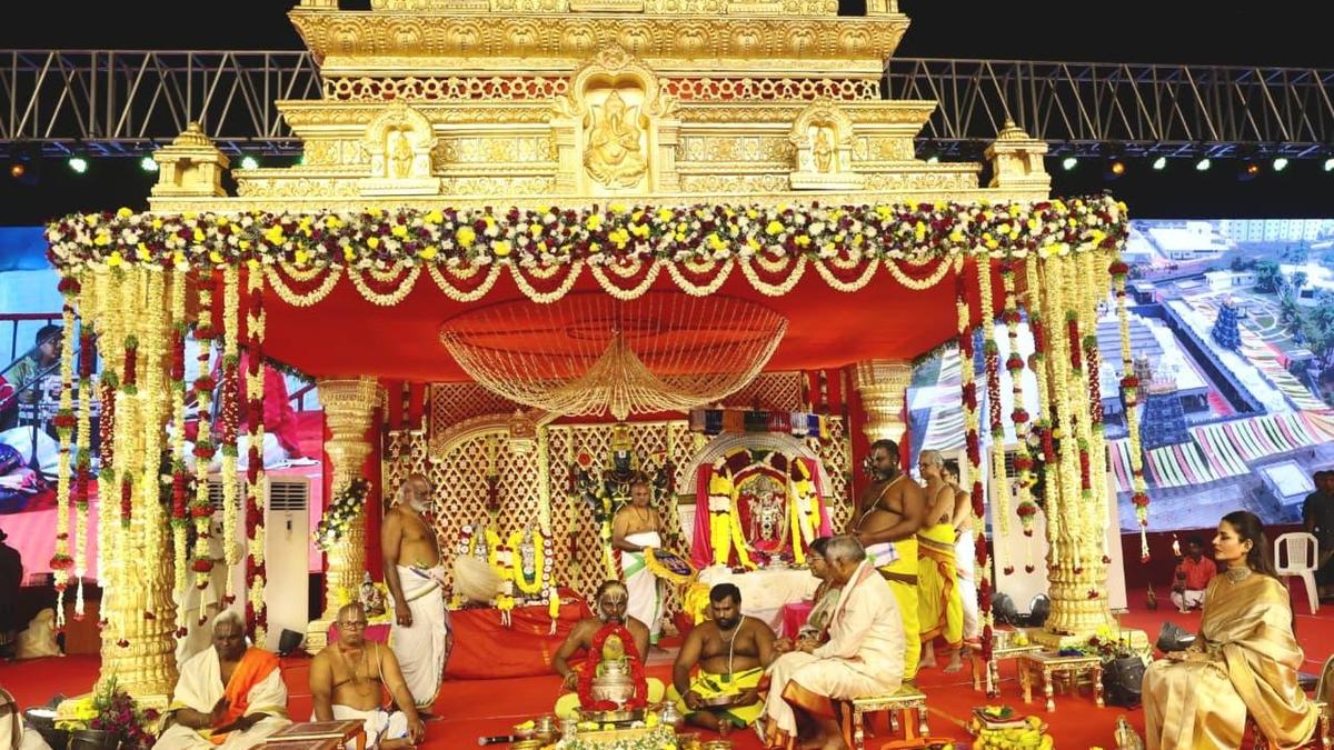 Srinivasa Kalyanam celebrated with grandeur in Vuyyuru