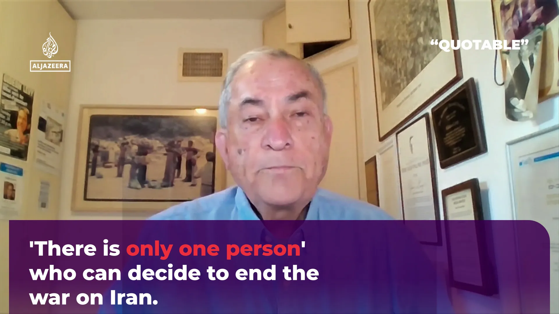 There is only one person’ who can decide to end the war on Iran | US-Israel war on Iran